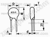 Конденсатор керамический высоковольтный К15-5 1.6 кв 4700 пф Н20