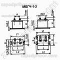 Конденсатор бумажный МБГЧ-1-2 1000 в 0.5 мкф 