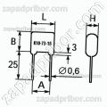 Конденсатор керамический К10-73-1Б М1500 1000 пф