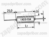 Конденсатор пленочный и металлопленочный К73-15А 400 в 0.033 мкф 