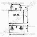 Конденсатор бумажный К41-1А 2.5 кв 0.047 мкф