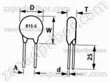 Конденсатор керамический высоковольтный К15-5 1.6 кв 680 пф Н20 