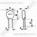 Конденсатор керамический высоковольтный К15-5 6.3 кв 330 пф Н20 
