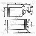 Конденсатор оксидно-электролитический К50-32А 63 в 15000 мкф