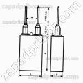 Конденсатор комбинированный К75-29Б 40 кв 0.25 мкф 