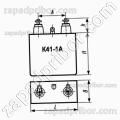 Конденсатор бумажный К41-1А 6.3 кв 0.47 мкф