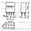 Реле электромагнитный слаботочный РЭС90-Т ЯЛ4.500.002-04