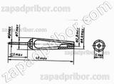 Соединитель Ш1.6 штекер (красный)