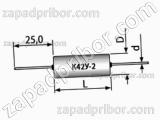 Конденсатор бумажный К42У-2 160 в 0.22 мкф 