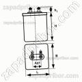 Конденсатор комбинированный К75-40Б 1600 в 20 мкф 