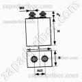 Конденсатор комбинированный К75-40А 5000 в 20 мкф 