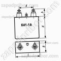 Конденсатор бумажный К41-1А 2.5 кв 0.5 мкф