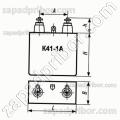 Конденсатор бумажный К41-1А 6.3 кв 0.1 мкф 