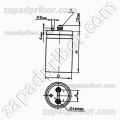 Конденсатор оксидно-электролитический К50-18 80 в 15000 мкф