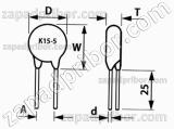 Конденсатор керамический высоковольтный К15-5 3 кв 150 пф Н20 