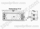 Соединитель низкочастотный прямоугольный 7Р-52 розетка блочная 