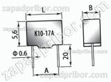 Конденсатор керамический К10-17А М47 0.012 мкф