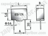 Конденсатор керамический К10-17А Н50 0.022 мкф 