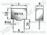 Конденсатор керамический К10-17А Н50 0.047 мкф