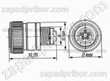 Соединитель низкочастотный цилиндрический СНЦ147-6/10РО11-NK4S