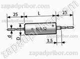 Конденсатор оксидно-полупроводниковый К53-52 6.3 в 100 мкф
