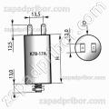 Конденсатор пленочный и металлопленочный К78-17А 450 в 20 мкф