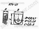 Конденсатор подстроечный КТ4-27 0.4/2 пф 25 в 