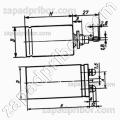 Конденсатор оксидно-электролитический К50-32 450 в 220 мкф 