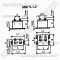 Конденсатор бумажный МБГЧ-1-2 750 в 1 мкф