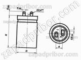 Конденсатор оксидно-электролитический К50-17 350 в 800 мкф 