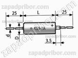 Конденсатор оксидно-полупроводниковый К53-1А 6.3 в 2.2 мкф 