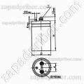 Конденсатор оксидно-электролитический К50-18 50 в 4700 мкф 