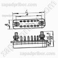 Соединитель низкочастотный прямоугольный РП14-30 ЛО-В розетка