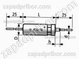 Конденсатор танталовый объемно-пористый К52-18 32 в 1000 мкф 
