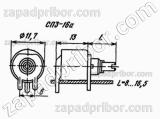 Резистор переменный СП3-16А 0.125Вт 47К