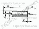 Конденсатор оксидно-полупроводниковый К53-18 20 в 100 мкф 