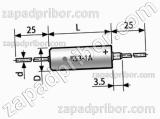 Конденсатор оксидно-полупроводниковый К53-1А 30 в 3.3 мкф 