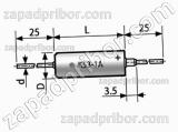 Конденсатор оксидно-полупроводниковый К53-1А 6.3 в 10 мкф