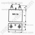 Конденсатор бумажный К41-1А 2.5 кв 4 мкф 