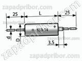 Конденсатор оксидно-полупроводниковый К53-14 30 в 3.3 мкф