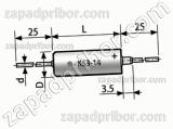 Конденсатор оксидно-полупроводниковый К53-14 6.3 в 10 мкф 