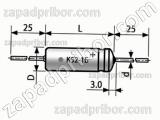 Конденсатор танталовый объемно-пористый К52-1Б 100 в 33 мкф 