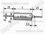 Конденсатор оксидно-полупроводниковый К53-4А 20 в 6.8 мкф 