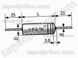 Конденсатор танталовый объемно-пористый К52-1М 25 в 150 мкф 