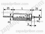 Конденсатор танталовый объемно-пористый К52-18 63 в 100 мкф 