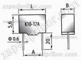 Конденсатор керамический К10-17А М47 3900 пф 