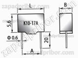 Конденсатор керамический К10-17А М750 330 пф 