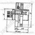 Соединитель низкочастотный цилиндрический СНЦ14-102/27В-1-г-В