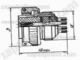 Соединитель низкочастотный цилиндрический СНЦ13-76/22Р-11-б-В