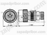 Соединитель низкочастотный цилиндрический СНЦ23-10/18Р-13-б-В